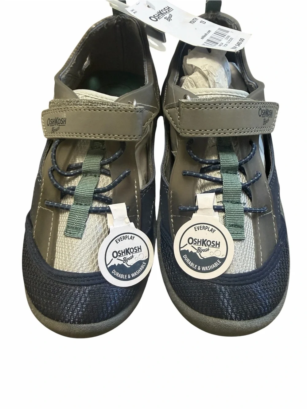 OshKosh B’gosh Topaz EverPlay Water Sandals Youth Size 13 NWT